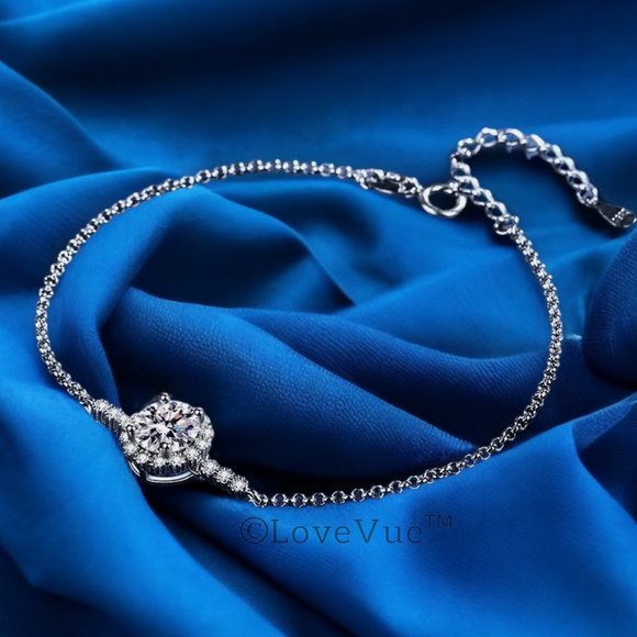 Certified 1ct. t.w. Diamond Halo Brilliant Cut Bracelet - Picture 3 of 16